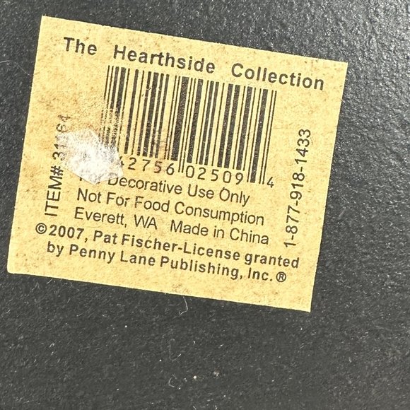 The Hearthside Collection Starlight Delivery Snow Express Primitive Plate Wood - Picture 5 of 8